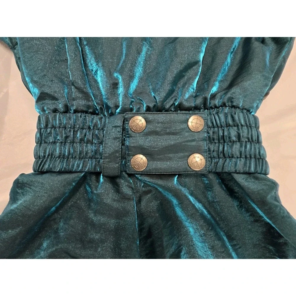 Vintage  NEW Nils Metallic Emerald Green Snowsuit New SZ 8 - Picture 12 of 16